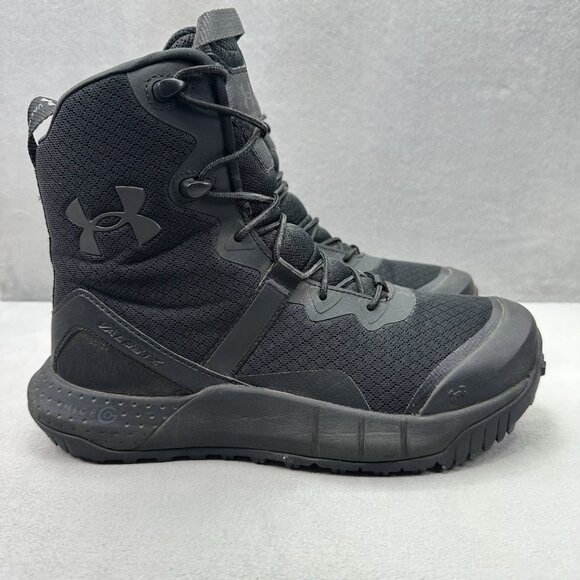 Under armour Micro G Valsetz Womens Size 7.5 Boots Black Tactical UA 3023744-001 - Picture 1 of 8